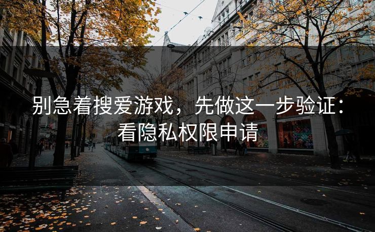 别急着搜爱游戏，先做这一步验证：看隐私权限申请